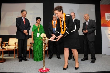 Serafina Maiorano at the Emerging Leaders Summit in New Delhi